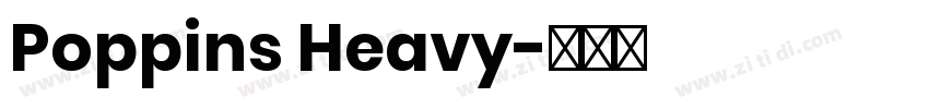 Poppins Heavy字体转换